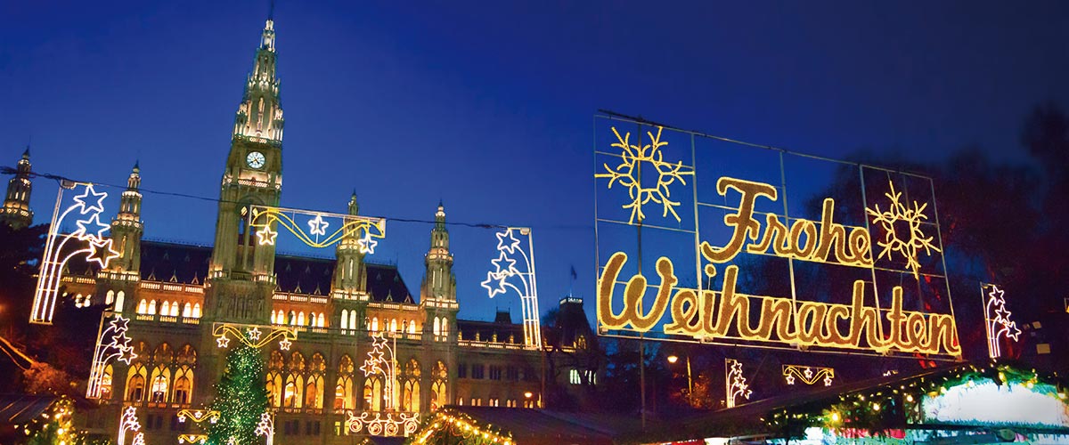 The Christmas Market in Vienna, Austria